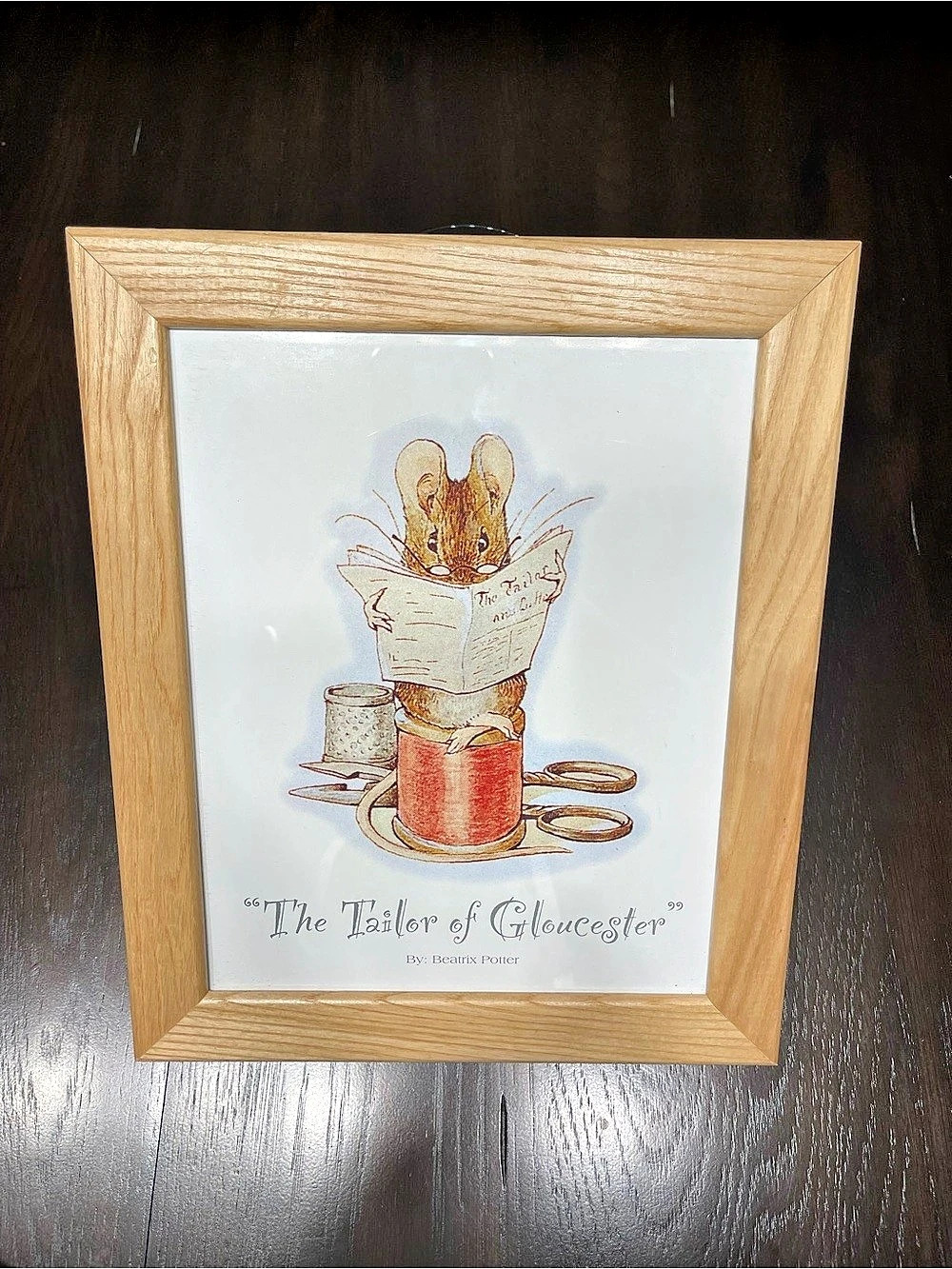 Beatrix Potter The Tailor of Gloucester Framed Book Illustration Print Framed